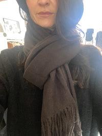 Echarpe unie cachemire - LOU