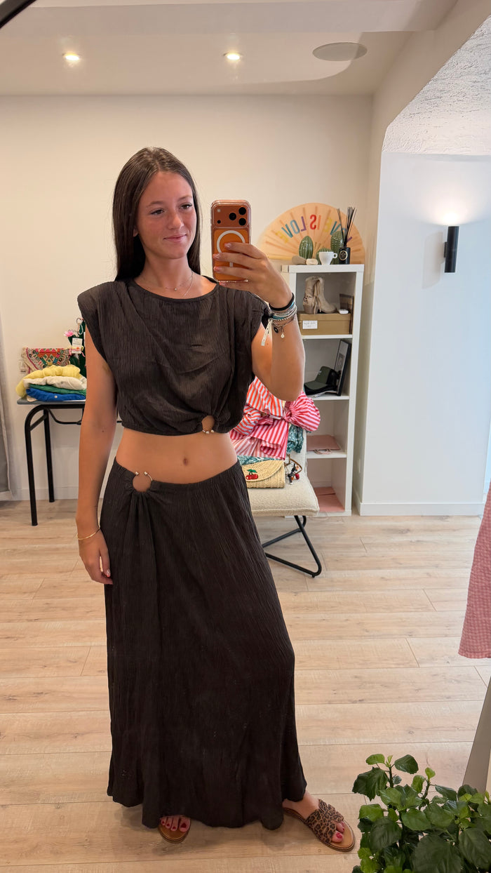 Ensemble top et jupe longue Lovik
