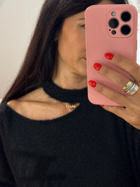 Pull col découpé Ciao Donna