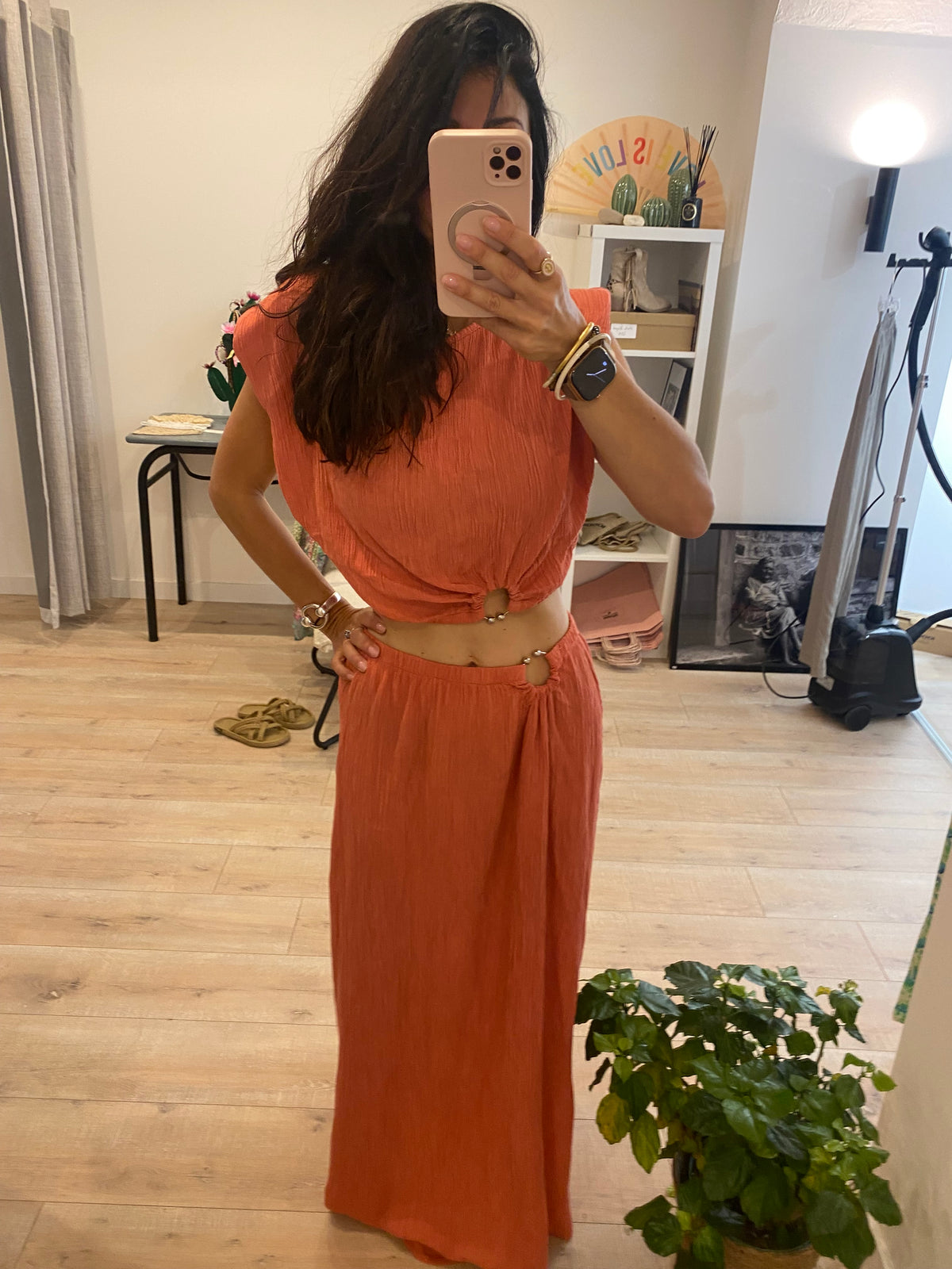 Ensemble top et jupe longue Lovik