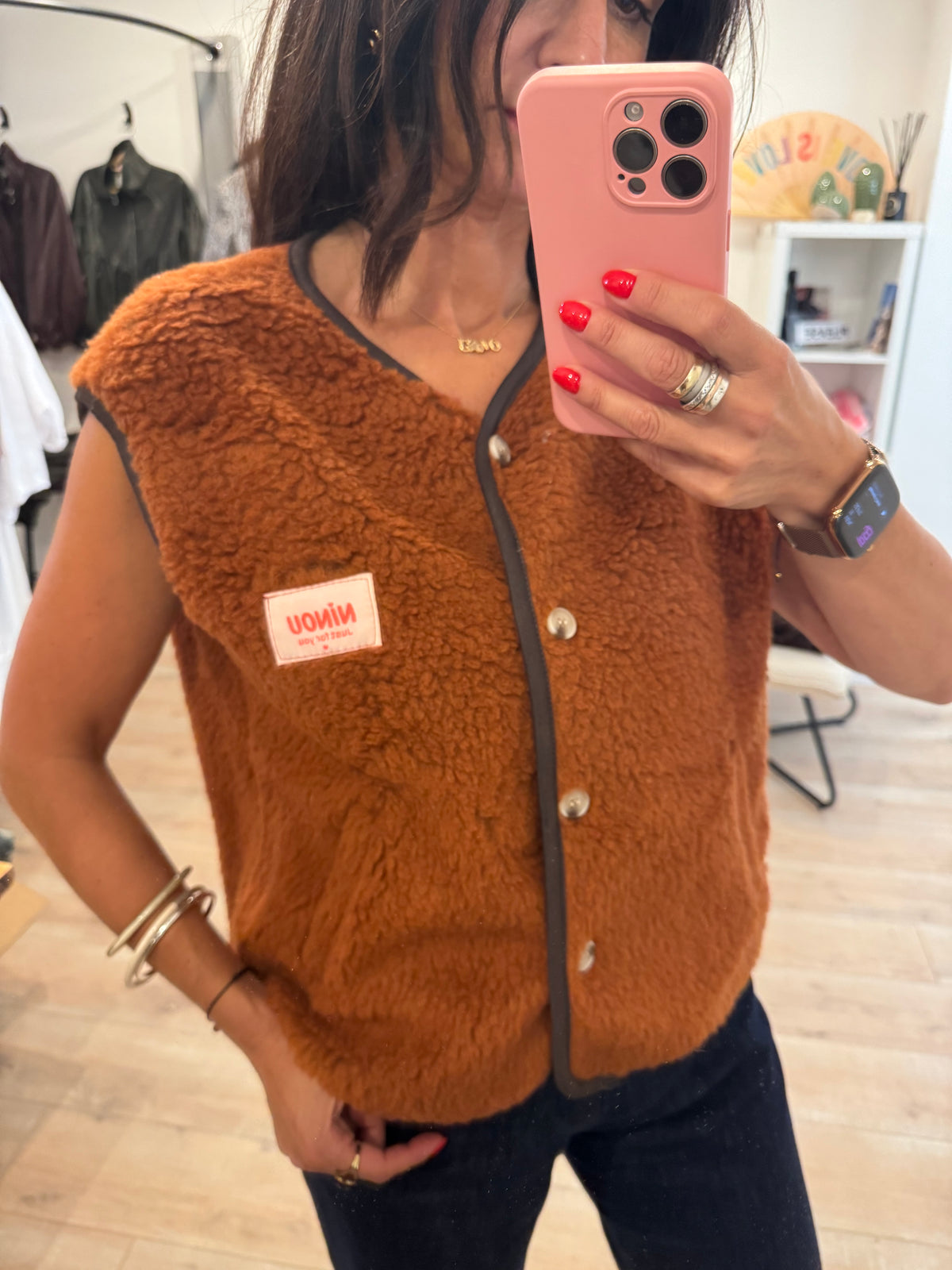 Gilet sans manche mouton NINOU