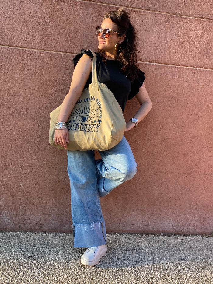 Tote bag TUCSON kaki clair - MARCELLO