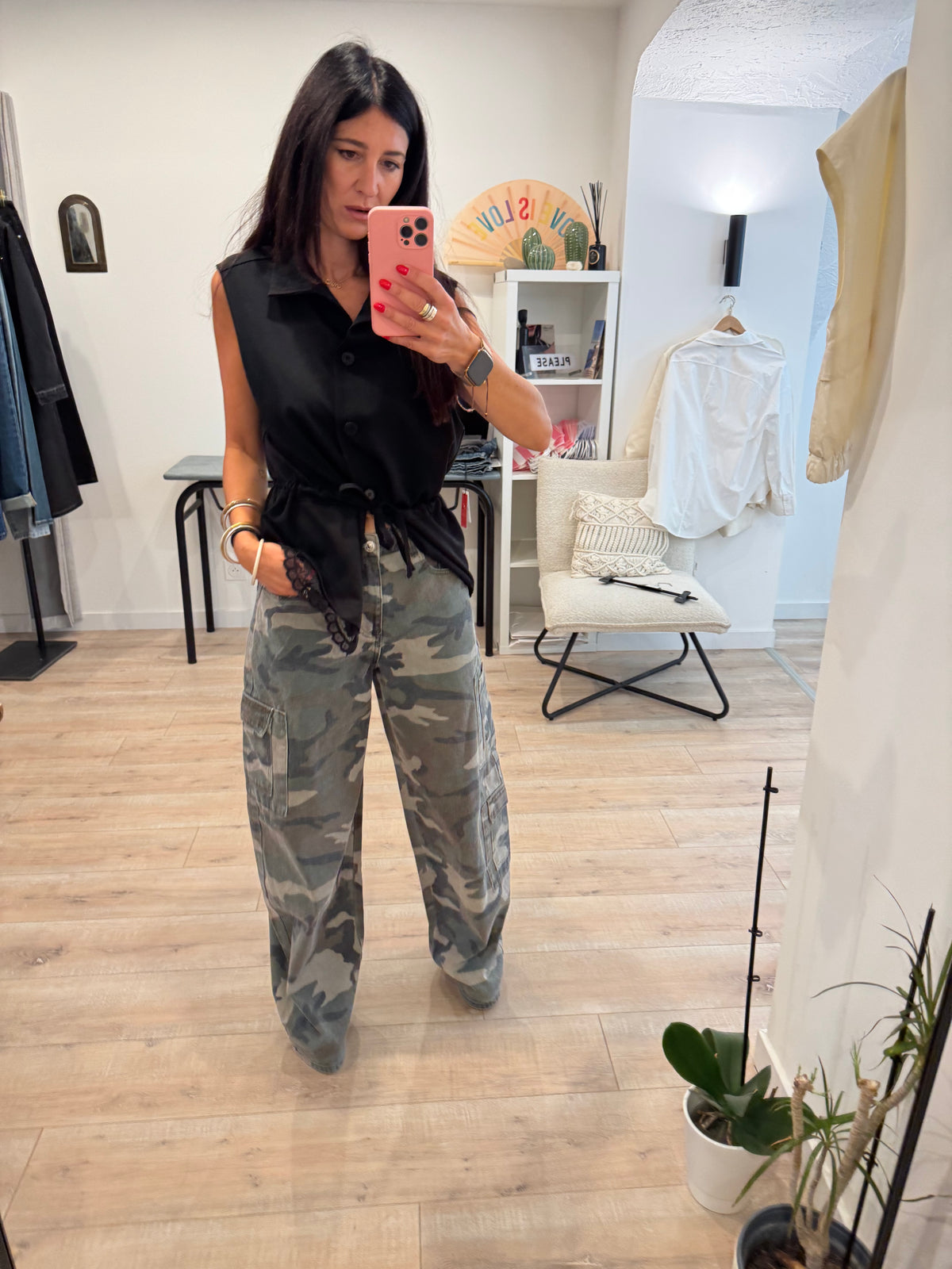Jean cargo militaire