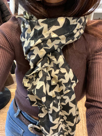 Echarpe étoiles beige - LOU