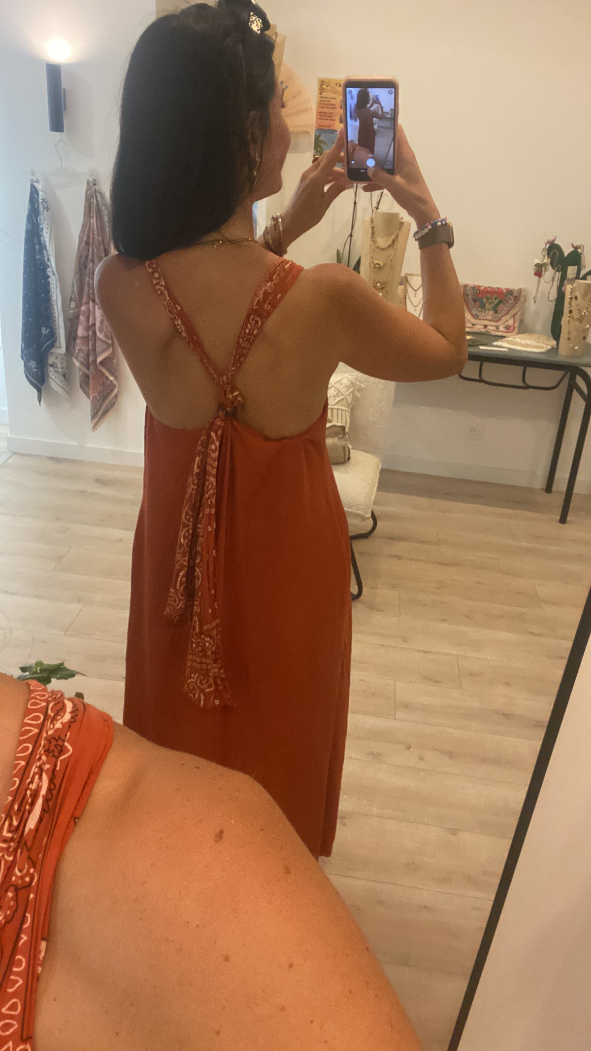 Robe bretelles bandana