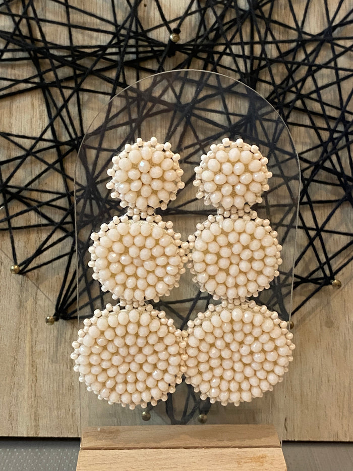 Boucles d'oreilles SISSI ivoires - Thelma et Nina