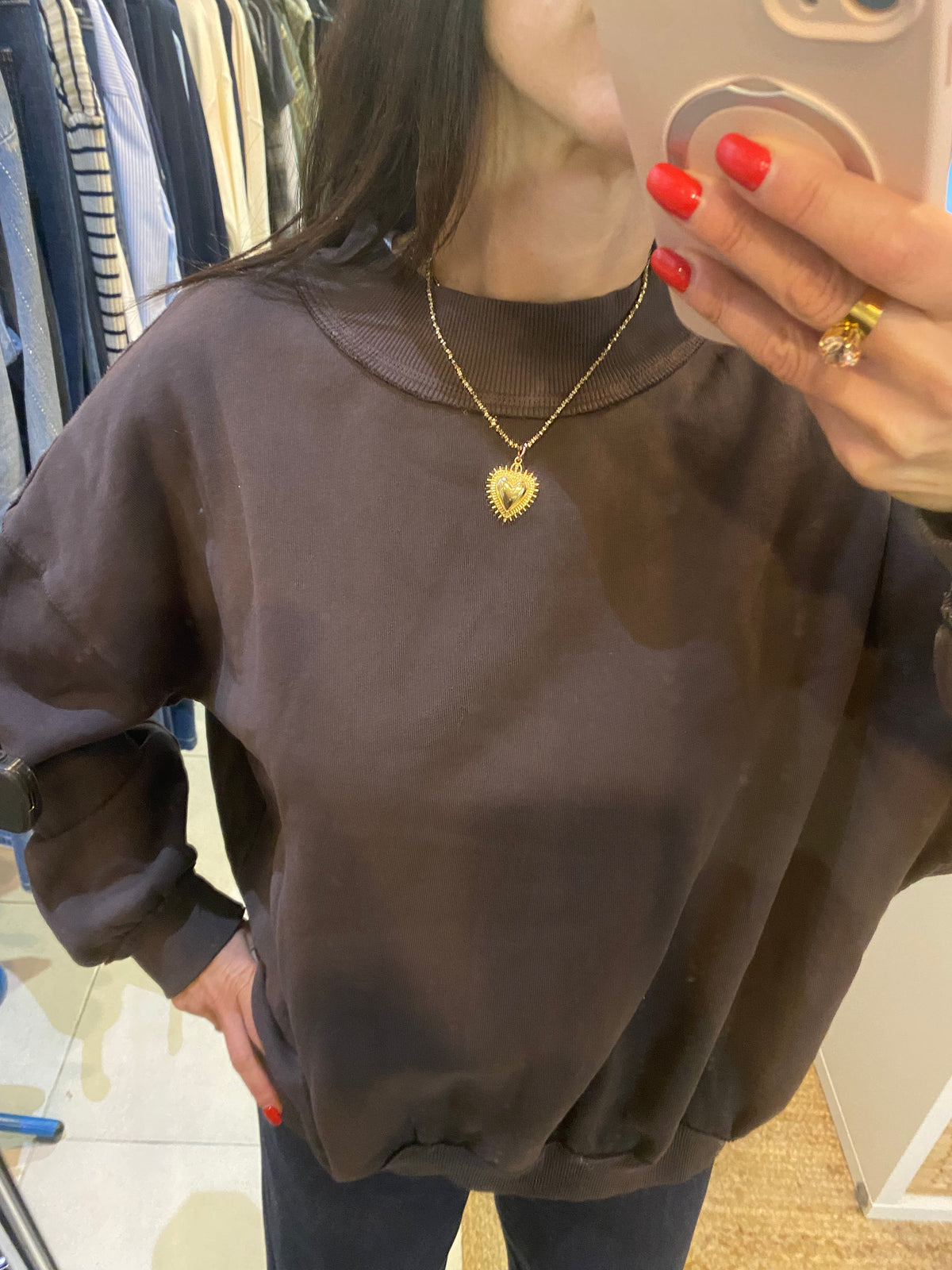 Sweat oversize choco - LOU