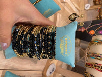 Bracelet YASMINE noir & or HYPNOCHIC