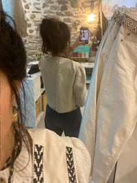 Gilet sans manche brodé