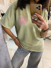 Sweat QUEEN vert amande