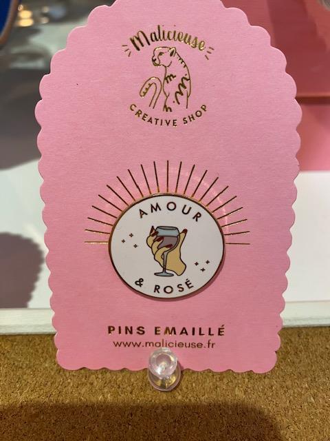 Pin's Amour et rosé