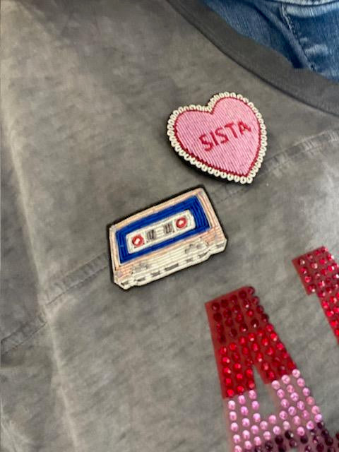 Broche Cassette 80'