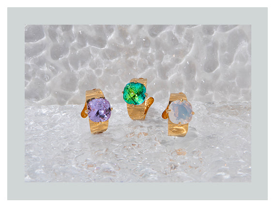 Bague Elizio dorée - NOA KIS