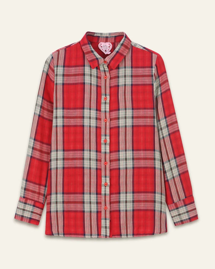 Chemise écossaise rouge - Orféo