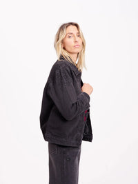 Veste VANNY STRASS carbone - F.A.M