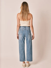 Jean POLA droit bleu denim - F.A.M