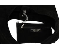 Sac à bandoulière et porte monnaie en daim
