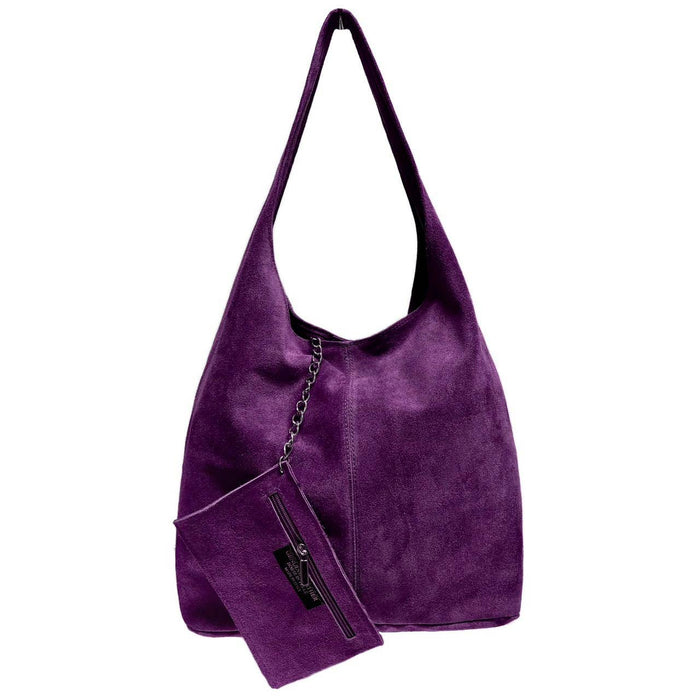 Sac à bandoulière et porte monnaie en daim