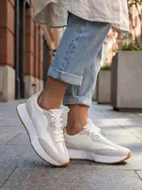 Baskets basses blanches