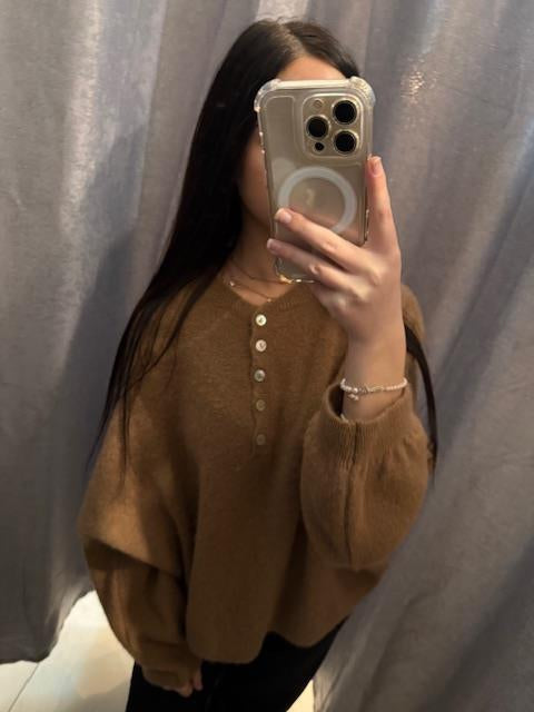 Pull baby alpaga tout doux CAMO - PLEASE