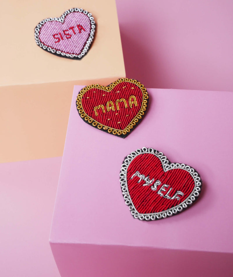 Broche Sista - Broderie Fait Main Cannetille