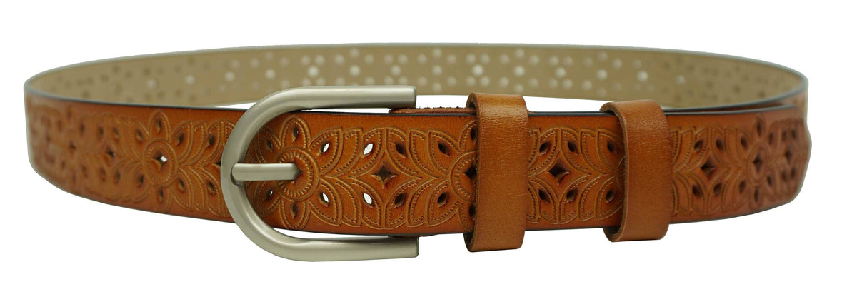 Ceinture en cuir ajouré