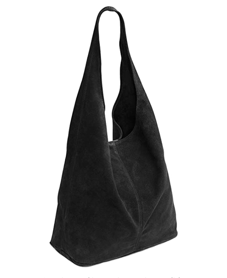 Sac à bandoulière et porte monnaie en daim