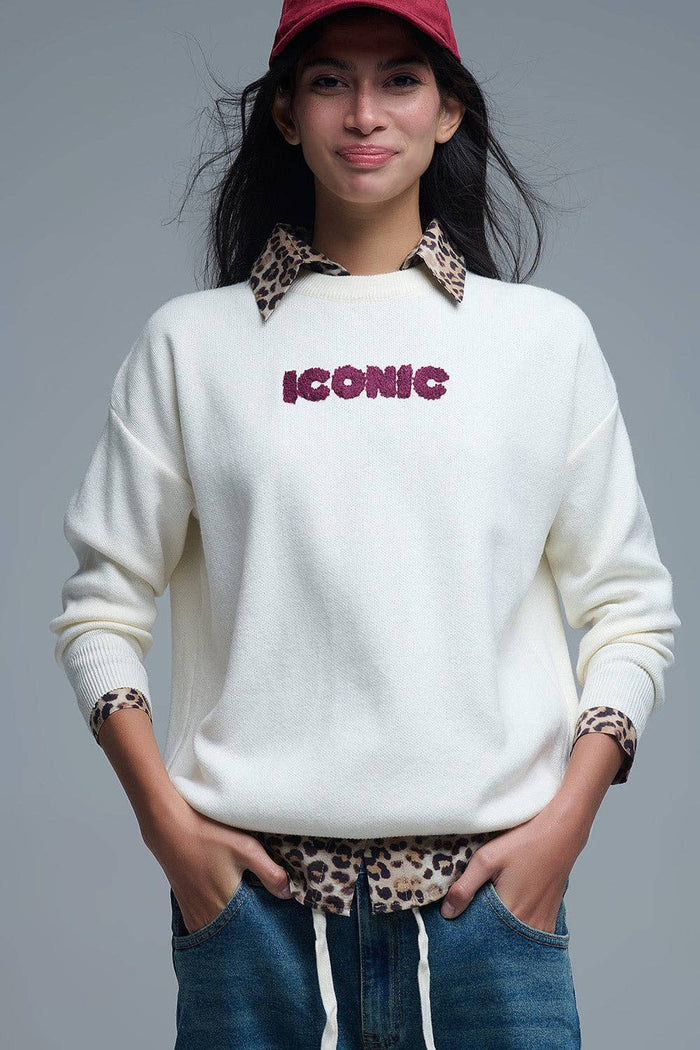 Pull ICONIC brodé - Q2