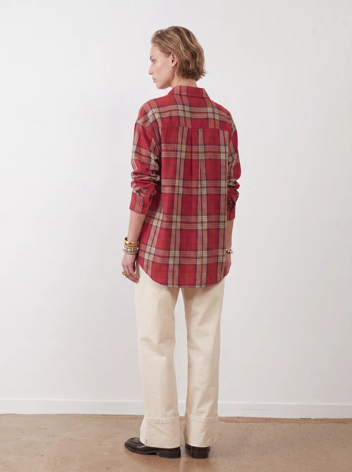 Chemise écossaise rouge - Orféo