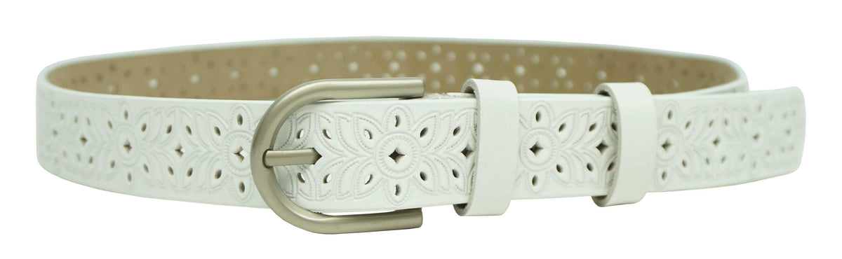 Ceinture en cuir ajouré