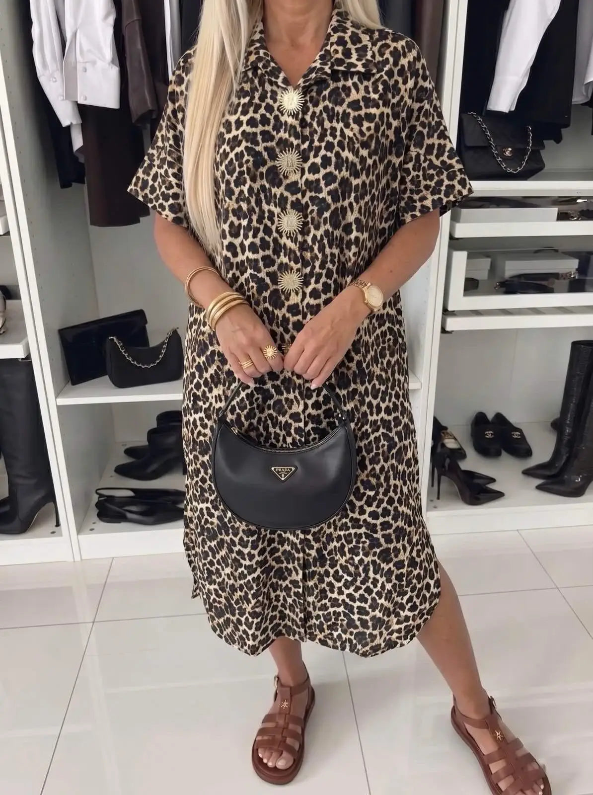 Robe Chemise Léopard