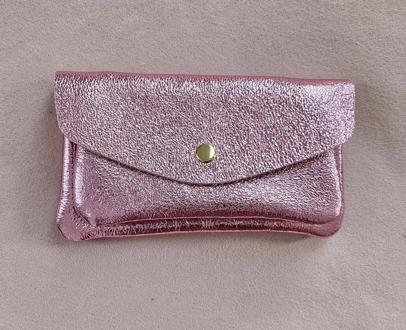 Porte monnaie cuir double poches
