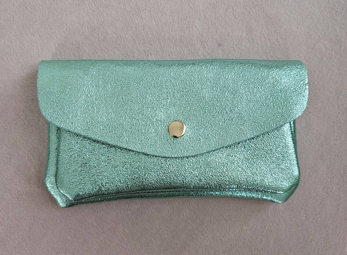 Porte monnaie cuir double poches