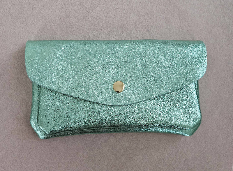 Porte monnaie cuir double poches