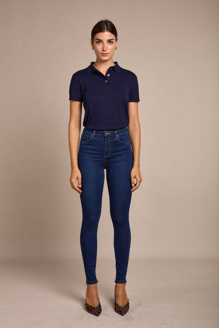 Jean skinny taille haute - Pulpeuse