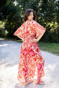 Robe longue BORA BORA ROSA - Piti Cuiti