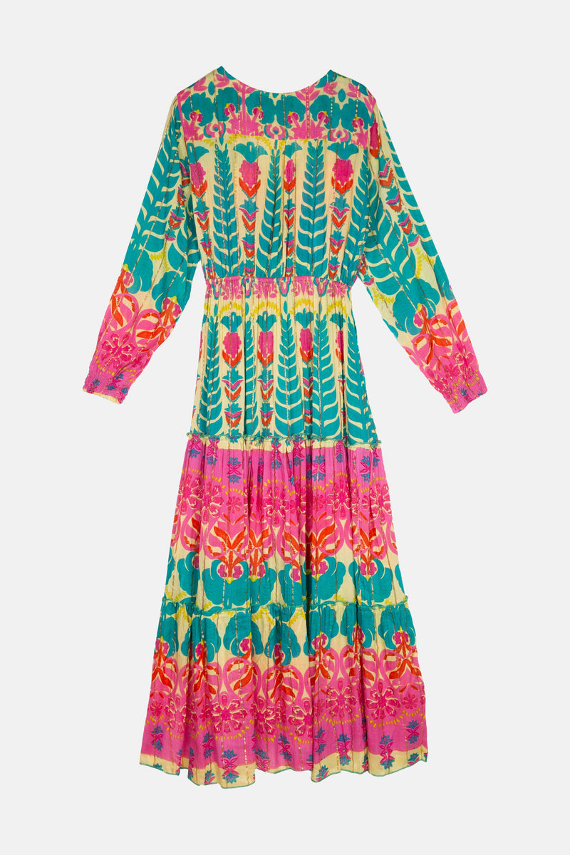 ROBE IPANEMA AQUA À MANCHES - Piti Cuiti