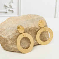 Boucles d'oreilles pendantes cercles - Camila - Lovelika