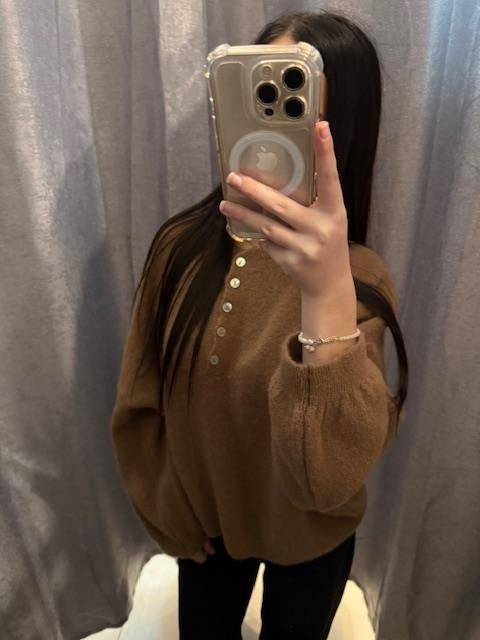 Pull baby alpaga tout doux CAMO - PLEASE