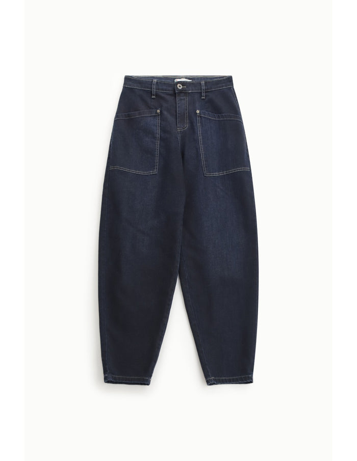 Jean Balloon en Denim Brut - PLEASE