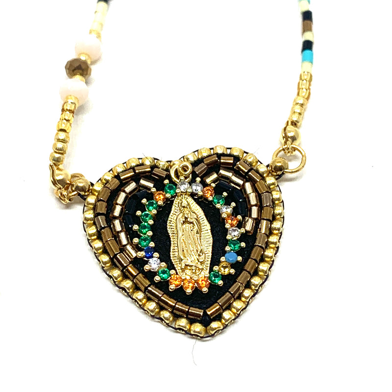 Collier LISA (coeur & vierge)