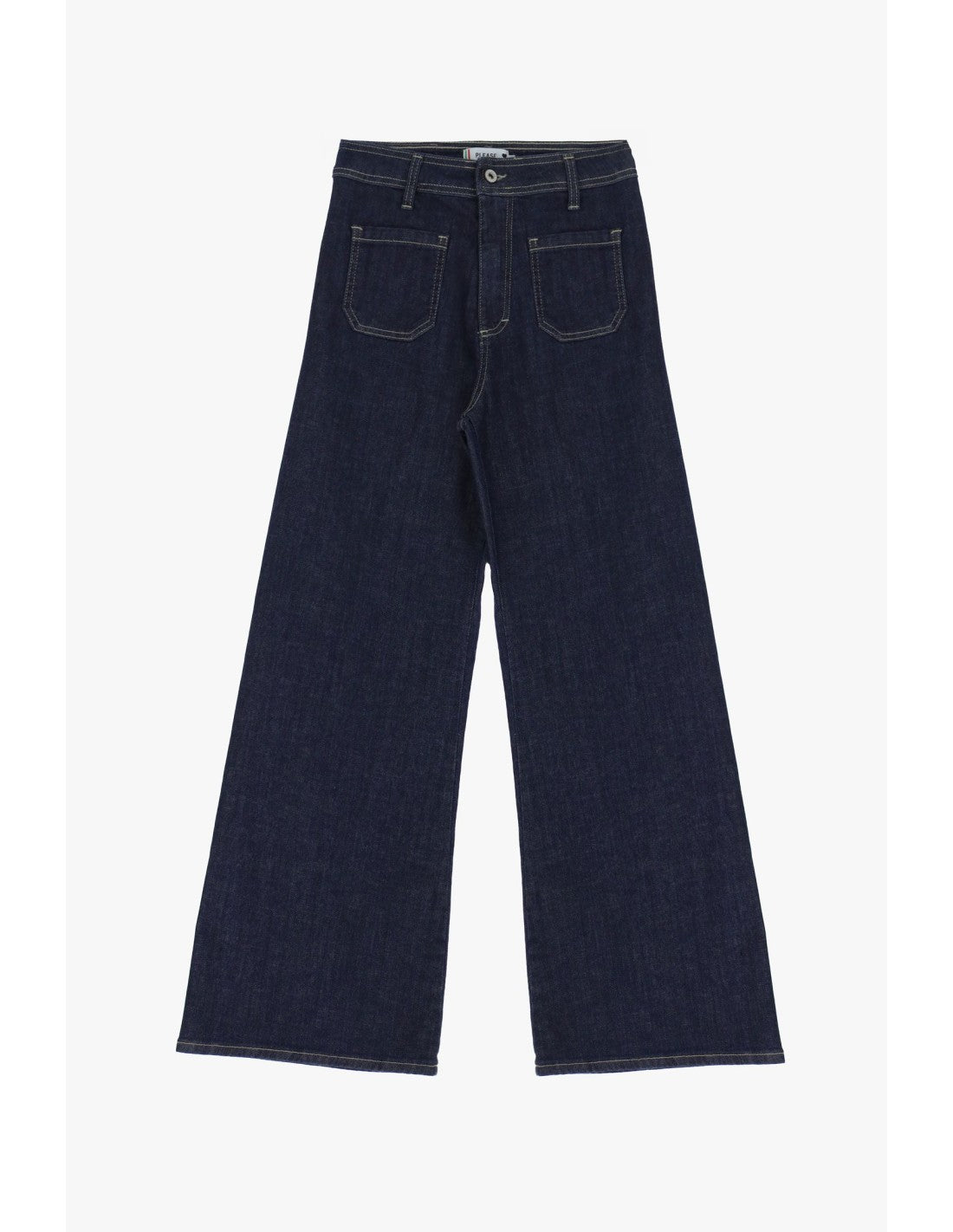 Jean PLEASE flare brut look rétro