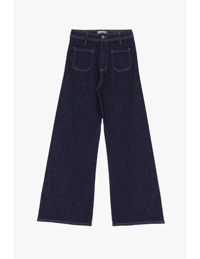 Jean PLEASE flare brut look rétro