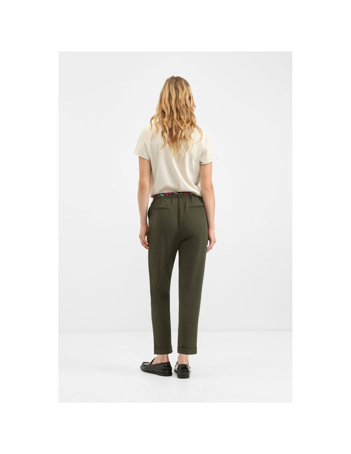 Pantalon coupe carotte kaki PLEASE