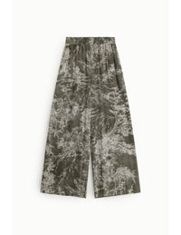 Pantalon palazzo feuillage kaki - PLEASE