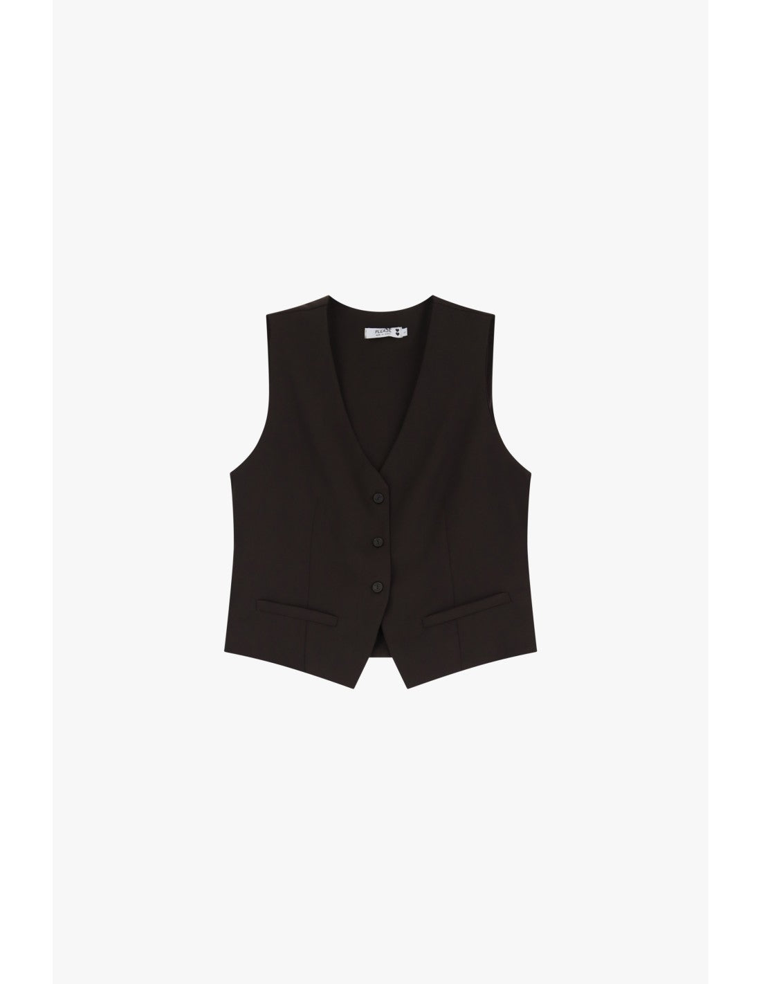 Gilet de tailleur sans manche Chocolat - PLEASE