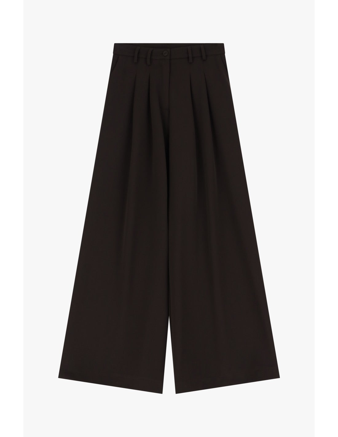 Pantalon pinces Chocolat - PLEASE