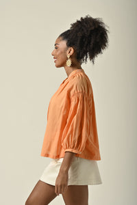 Blouse Daniele orange - Orféo