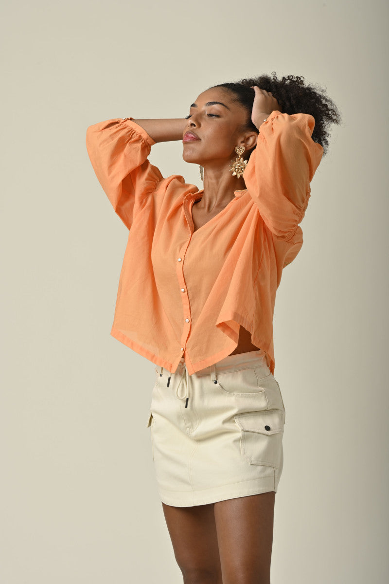 Blouse Daniele orange - Orféo