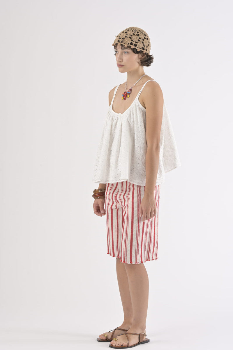 Top Nael broderie anglaise blanc - ORFEO